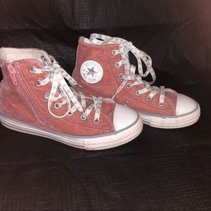 Converse Velvet pink glitter Y2
